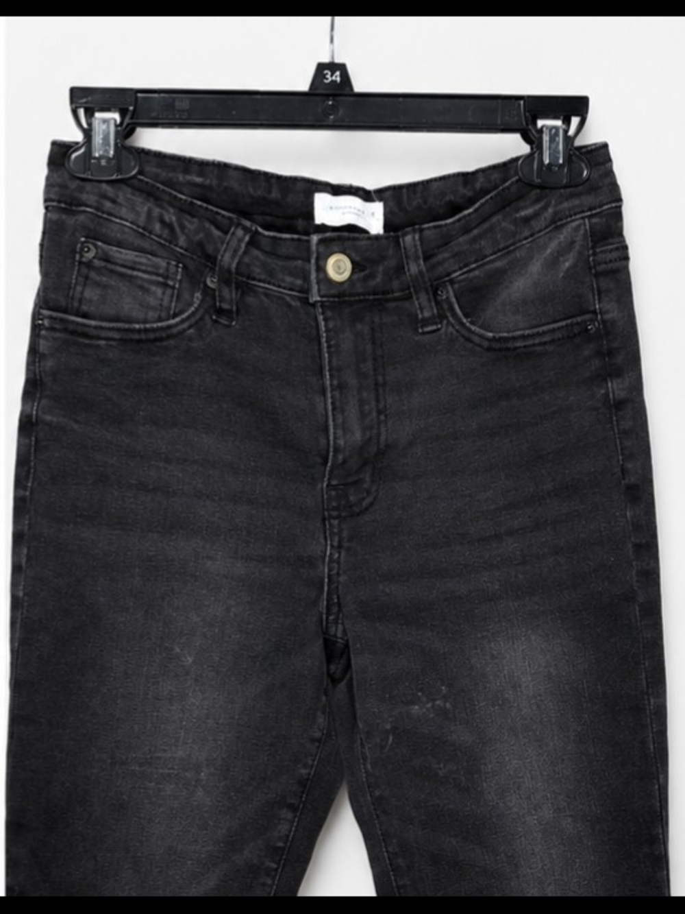 Aeropostale Women's Washed Black Bootcut Jeans